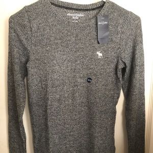 NWT Abercrombie Kids gray shirt ~ Girls sz 15/16